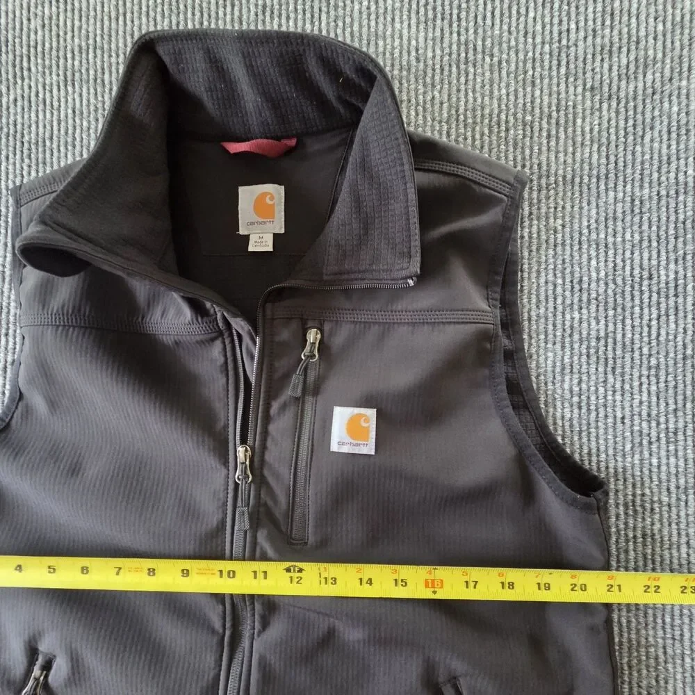 Carhartt Crowley Softshell Vest Black Men's M Full Zip 102219 001 - Picture 4 of 10